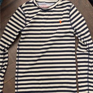 Crewcuts Navy and White Striped Shirt